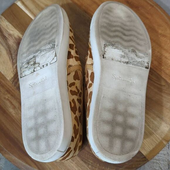SPLENDID calf hair giraffe pattern‎ skater shoe woman's size 6.5 neutral slip on - Picture 4 of 12